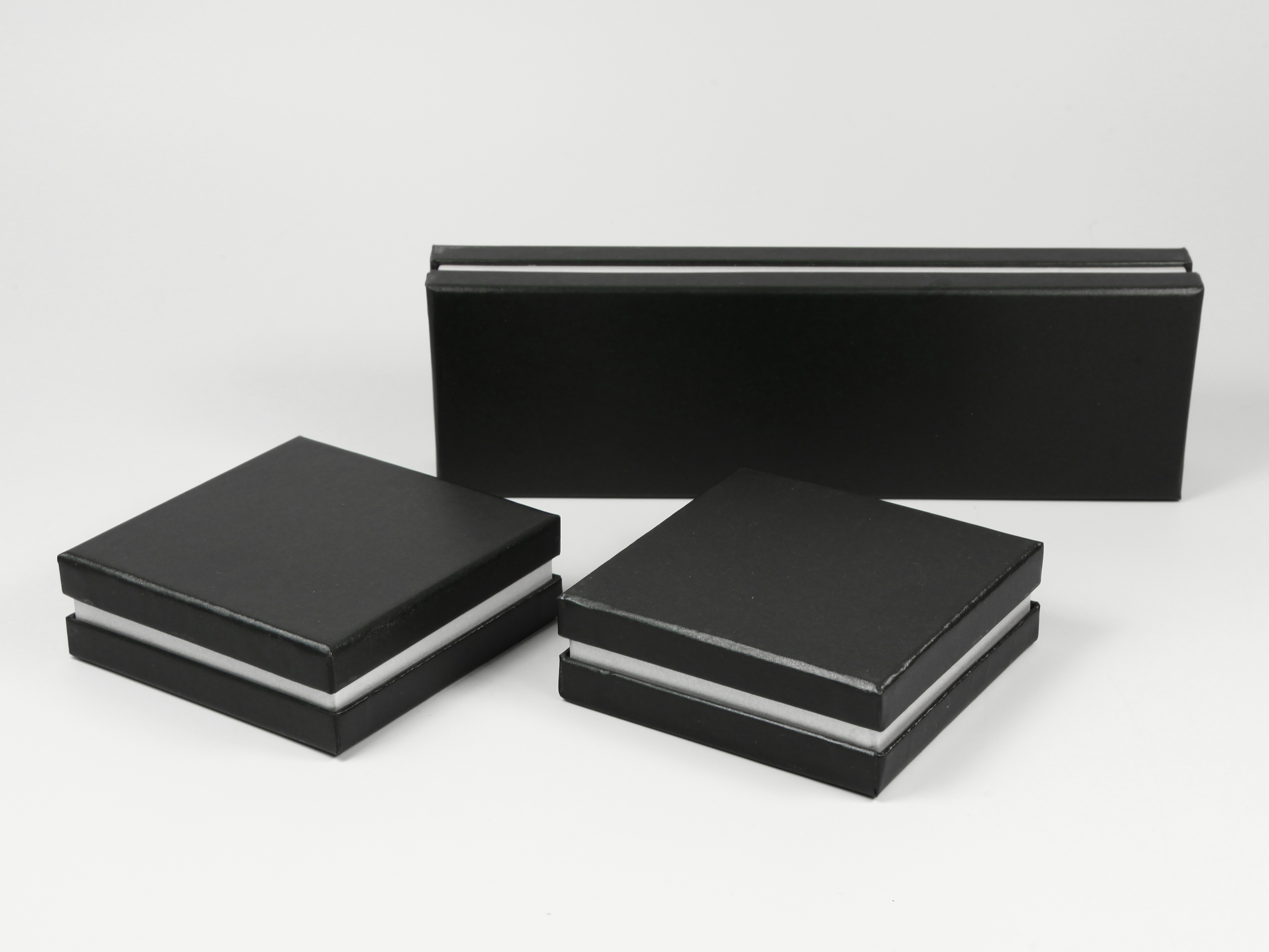 geschenkverpackung box edel schwarz silber