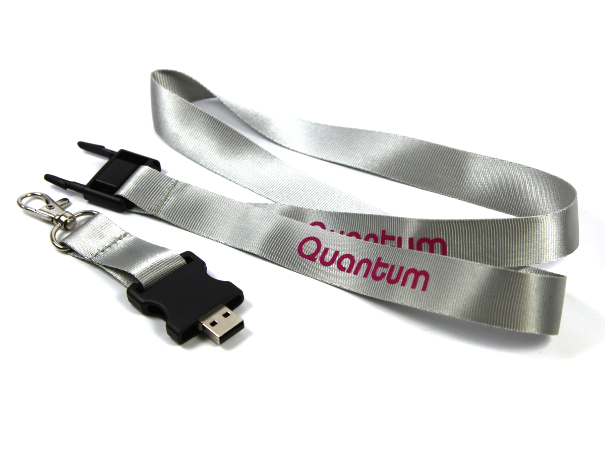 usb stick lanyard schluesselanhänger band silber schwarz