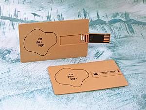 Biokunststoff Visitenkarte USB-Stick bedruckbar