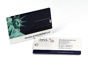USB Visitenkarte aus Kunststoff, USB Scheckkarte mit Ihrem Logo bedruckt