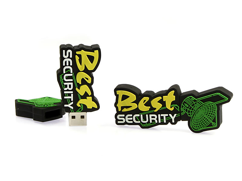 usb-stick-logo-freiform-100.html, Logo USB-Stick Sonderanfertigung Security, CustomLogo, PVC