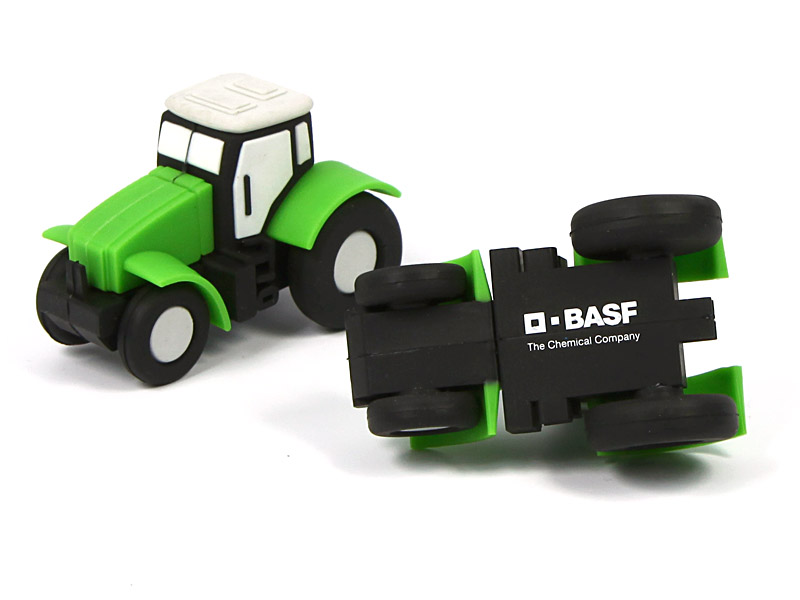 Creative USB-Stick Traktor BASF gruen