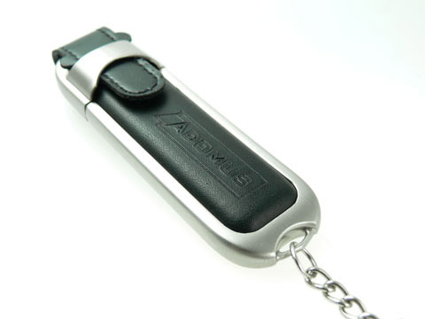 Leder-USB-Stick gepraegt Werbegeschenk, Leder.02