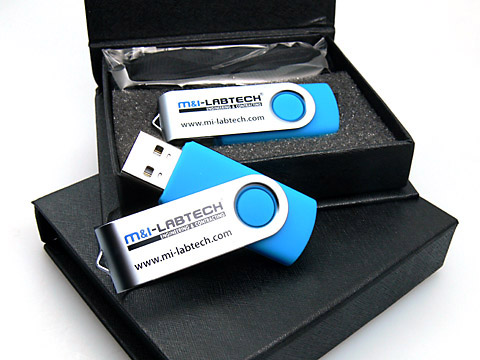 Metall-01 USB-Stick blau mit Logo-Aufdruck, Metall.01