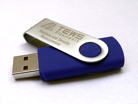 USB-Stick in Sonderfarbe als Werbemittel, Metall.01