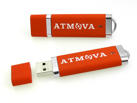 atmova usb-stick kunststoff, Kunststoff.10 rot