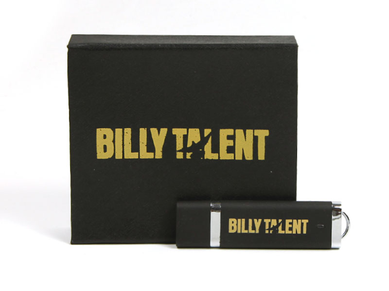 billy talent verpackung geschenk usb-stick schwarz, K01 Magnetklappbox, famous, 