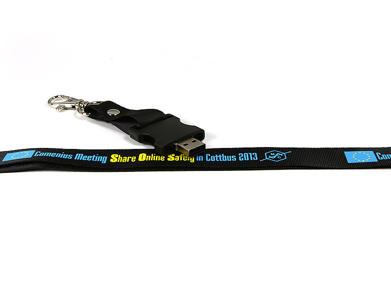 USB-Stick umhängeband lanyard anhänger bedruckt, USB-Lanyard