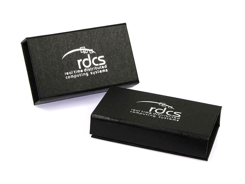 rdcs geschenkbox verpackung box silber schwarz