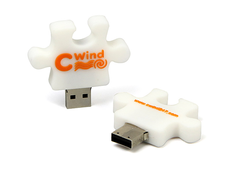 usb-stick-puzzleteil-100.html, puzzle puzzleteil weiß weiss custom individuell knobel denkspiel 