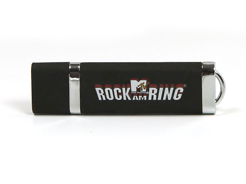 rock am ring fanartikel usb-stick schwarz bedruckt, Kunststoff.10, famous,