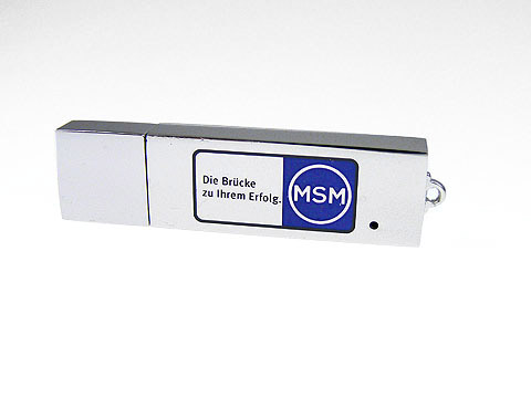 usb-stick msm hochglanz farbaufdruck, Metall.04