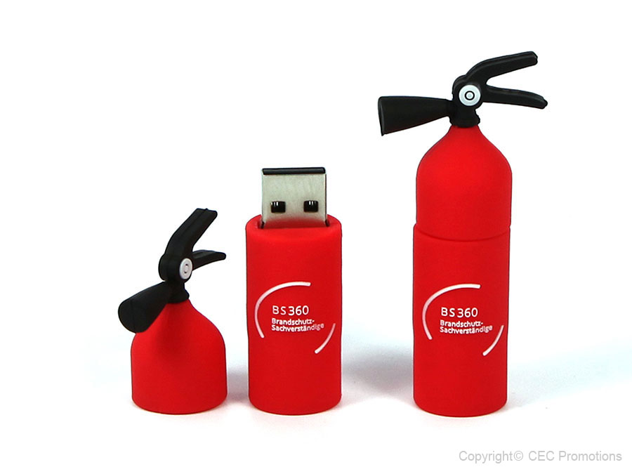 USB Stick Feuerloescher Brand Feuerwehr Schutz