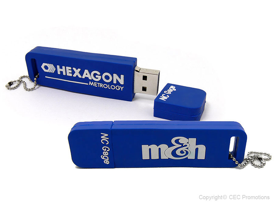 logo rechteckig, Individuell, Custom, eigener USB-Stick, blau, CustomLogo, PVC