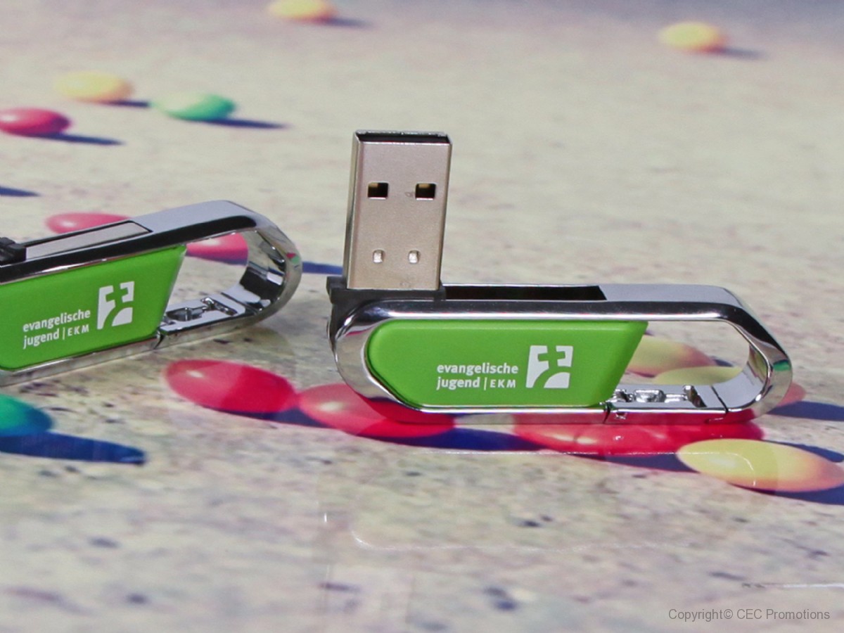 USB-Stick in einem Karabiner integriert, Vollmetallrahmen mit Karabiner ...