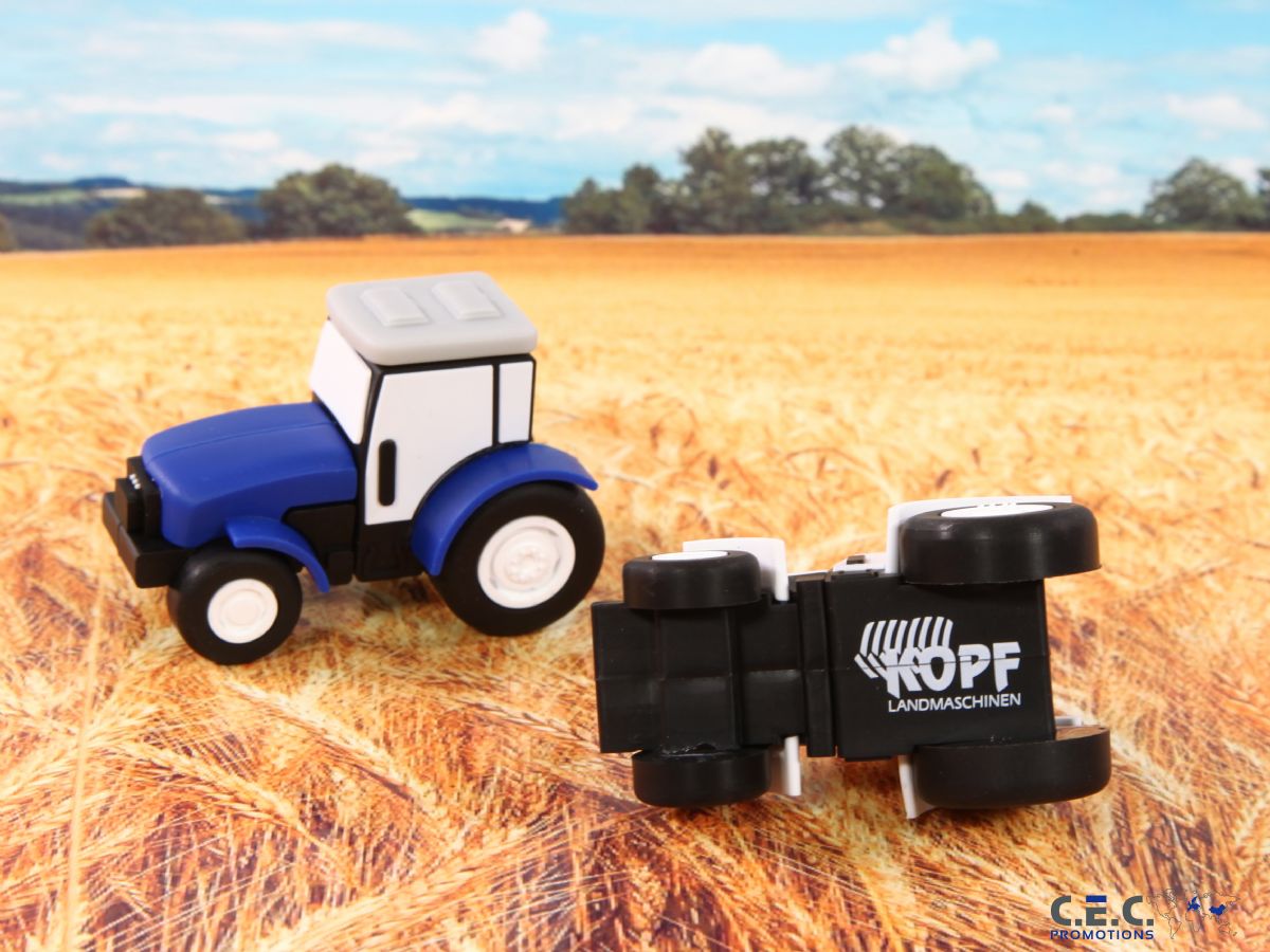 usb stick traktor landmaschinen landwirtschaft logo kreativ