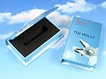 Dongle Box blau bedruckt verpackung TUI
