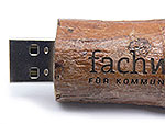 Holz USB-Stick natural graviert echtholz, Holz.21