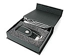Leder-USB-Stick Klappbox Logo gepraegt, Leder.03