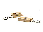 USB-Stick Holz drehbar hellbraun schlüsselanhänger, Holz.27