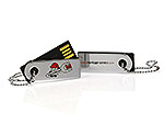 montage service international mini usb stick klein silber bedruckt
