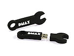 bau usb-stick schraubenschlüssel sonderanfertigung schwarz, CustomModifizierbar, PVC