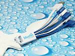 ladekabel als werbegeschenk mit logo blau blue fin