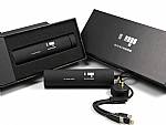stuelpbox verpackung schwarz edel silber prägung hochwertig powerbank