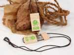 usb holzstick mit umhängeband natur stick