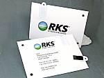 usb papier postkarte werbung logo