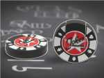 USB-Stick im Chips-Design mit individuellem Logo-Bereich für kreatives Marketing in der Casinobranche.