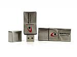usb stick eckig metall schlicht logo blau rot