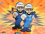 usb stick maskottchen bauarbeiter comic stil
