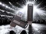 usb stick metal drive duo drehbar modern grau matt logo