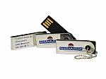 usb stick metall buegel schwarz drehbar kette logo farbig