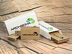 usb stick pappe wellpappe natur ökologisch umwelt logo druck