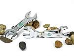 usb stick schraubenschluessel metall glanz werkzeug logo
