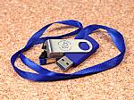 usb stick twister band metallbuegel gravur