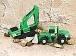 usb stick als bagger bau schaufellader gruen sonderform