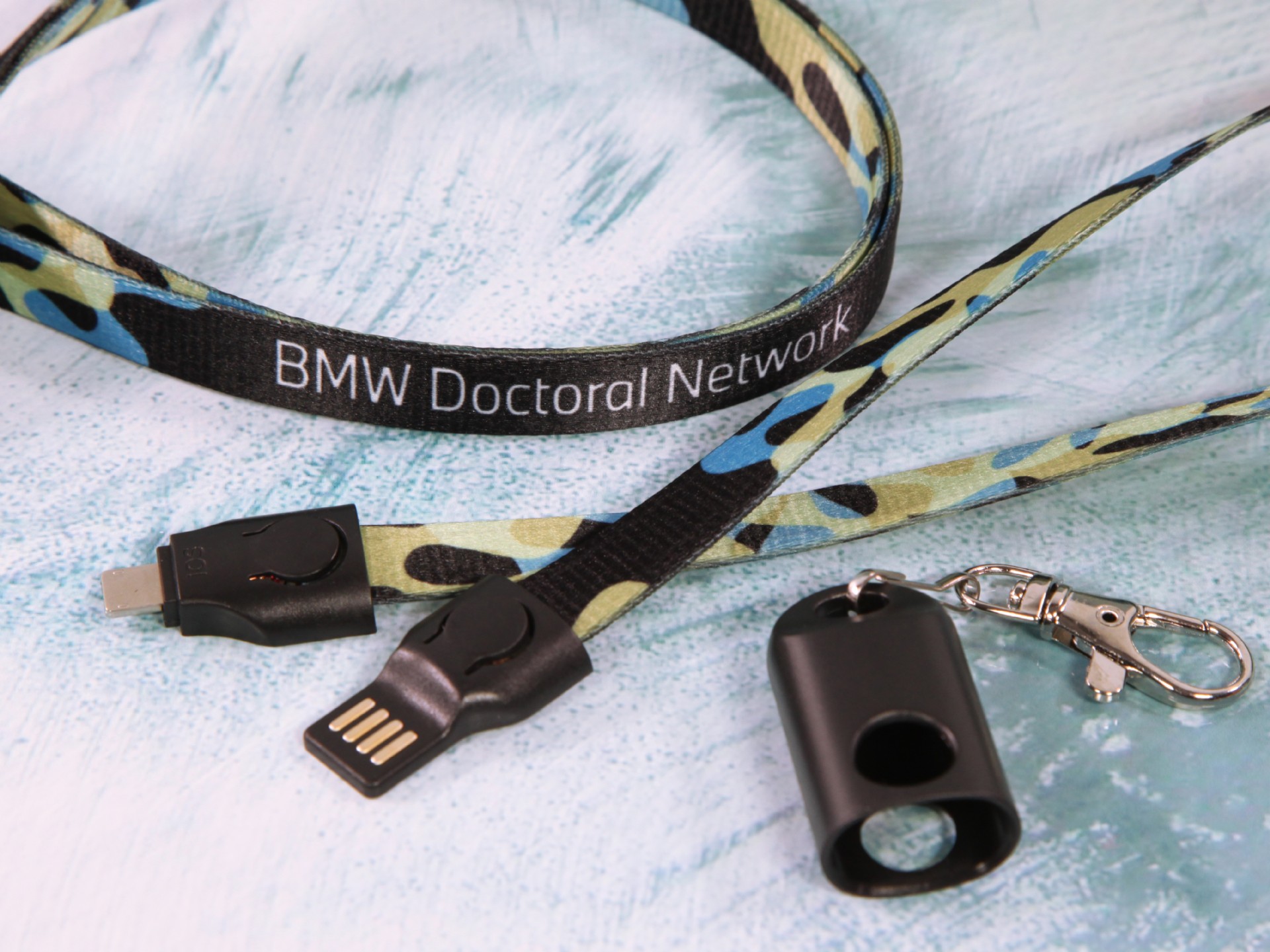 2 in 1 lanyard kabel ladekabel bmw network logo kreativ