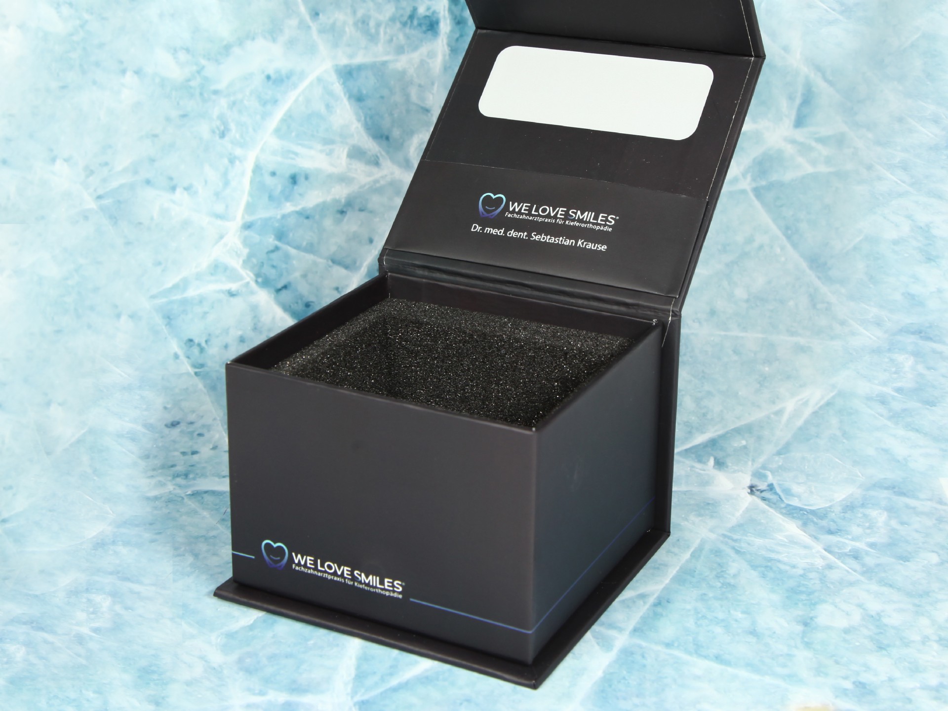 dentalbox mini magnetbox verpackung inlay schaumstoff