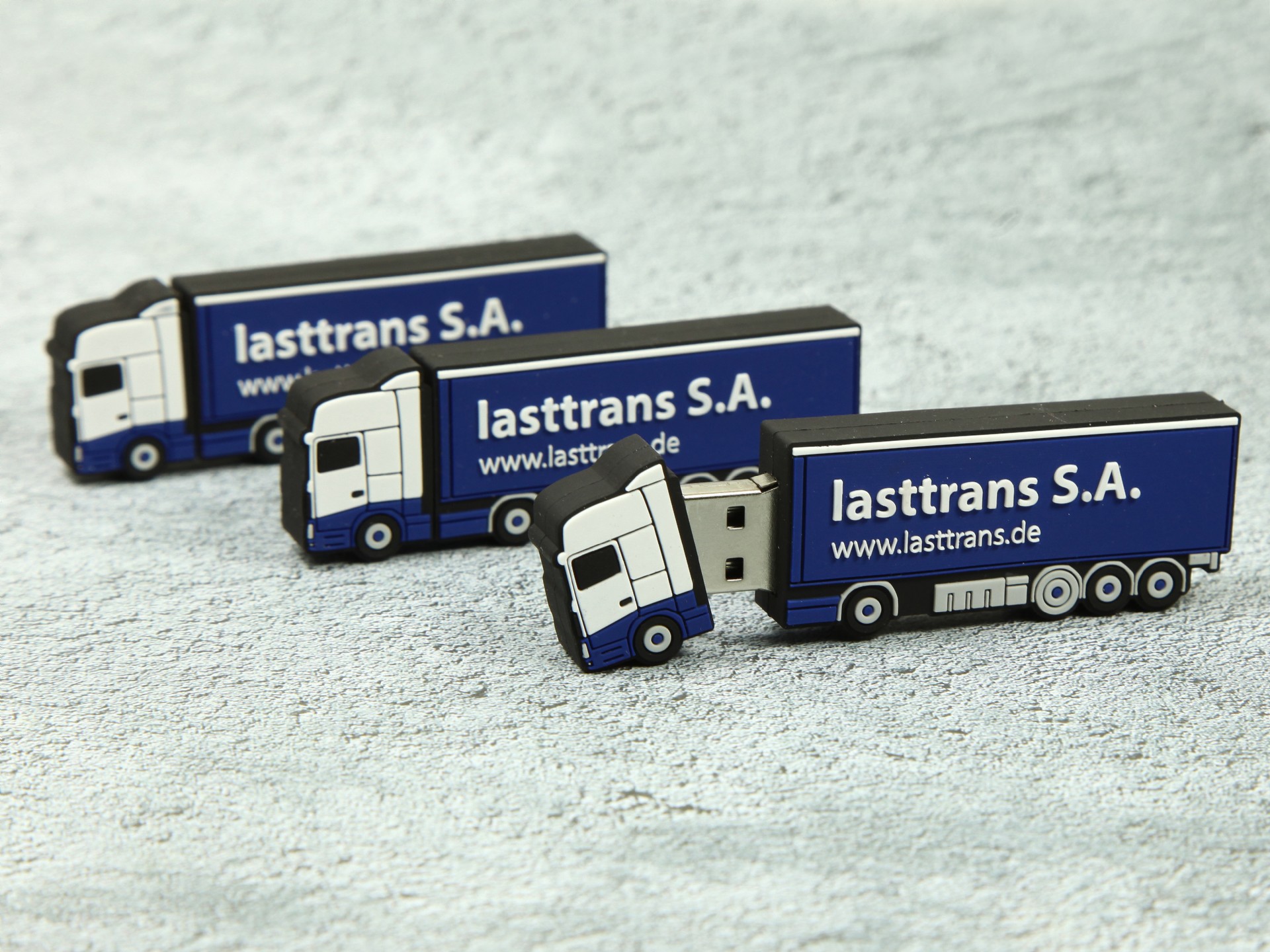 lkw sattelschlepper usb stick truck transport logo sonderform