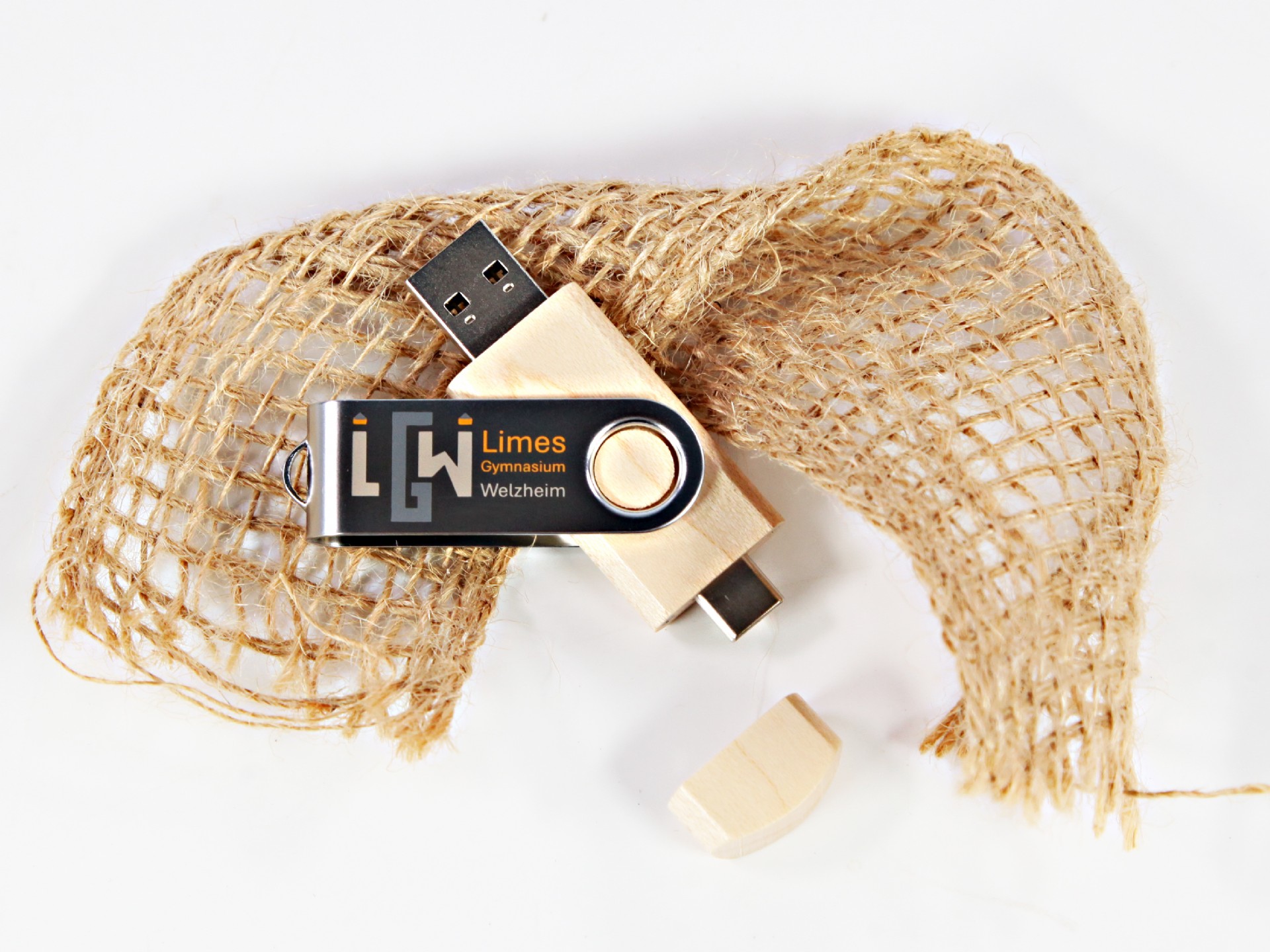 usb c stick holz personalisiert logodruck