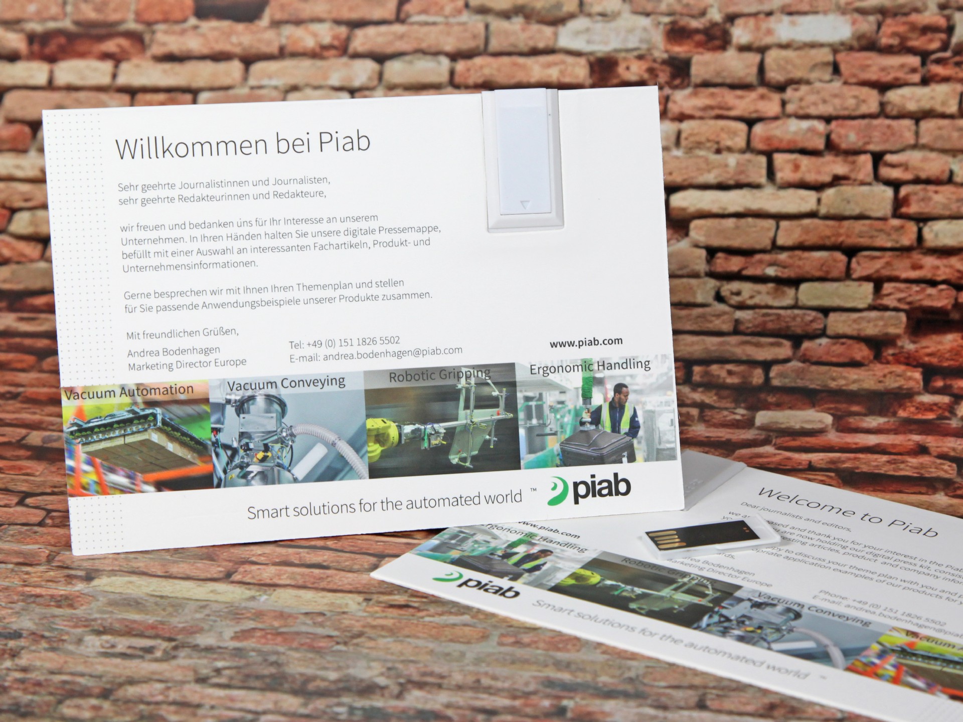 usb papierkarte dina6 postkarte digitaldruck werbung