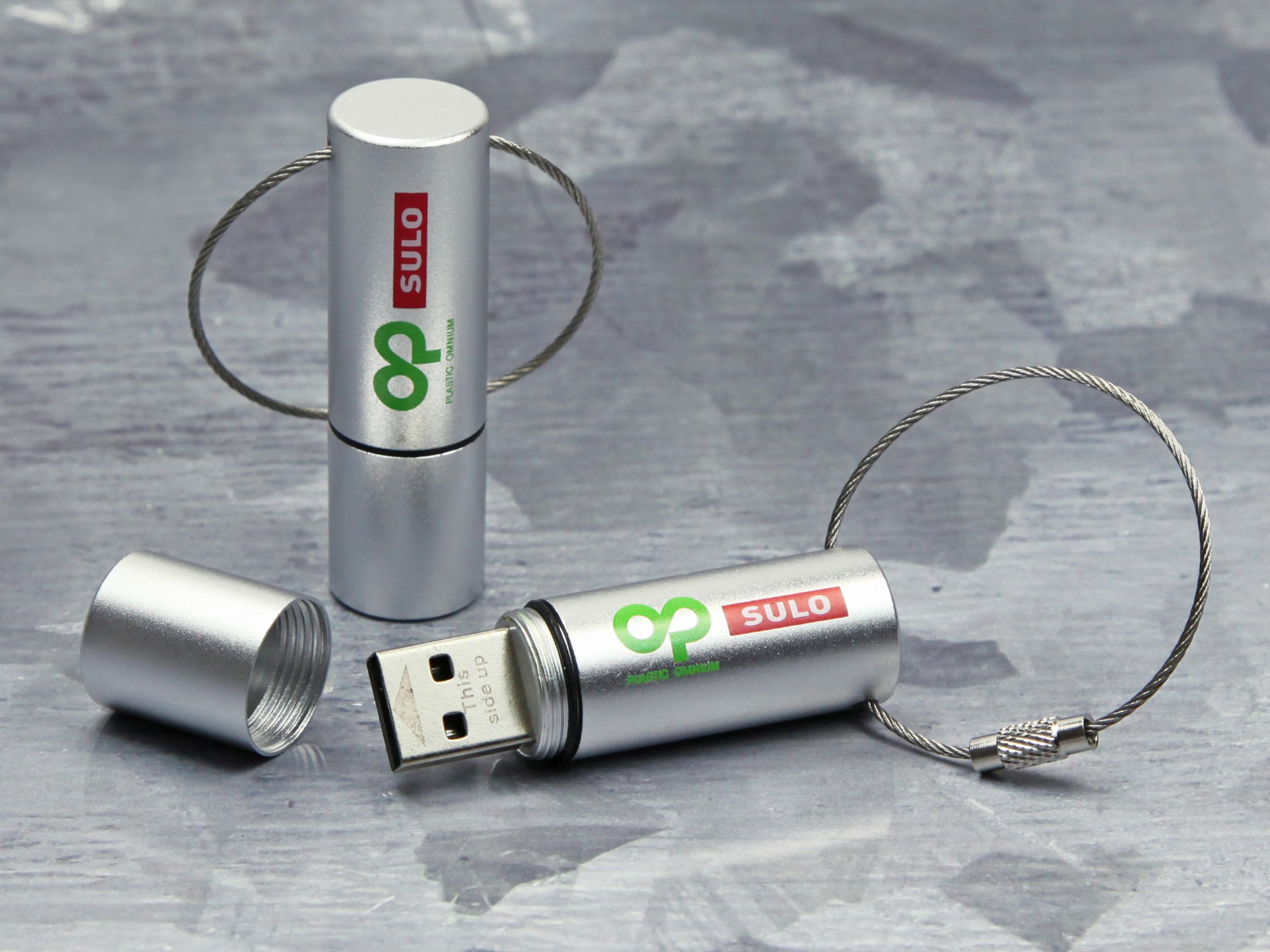 usb stick alu metallkordel schluesselbund stabil