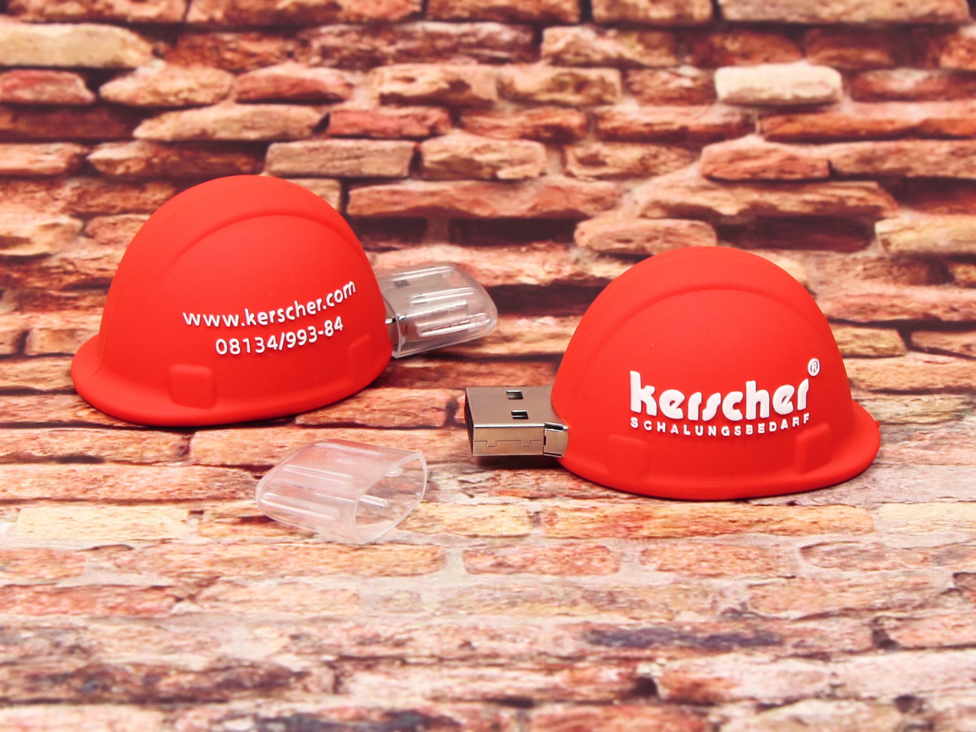 usb stick bauhelm sicherheit bau arbeit handwerk helm