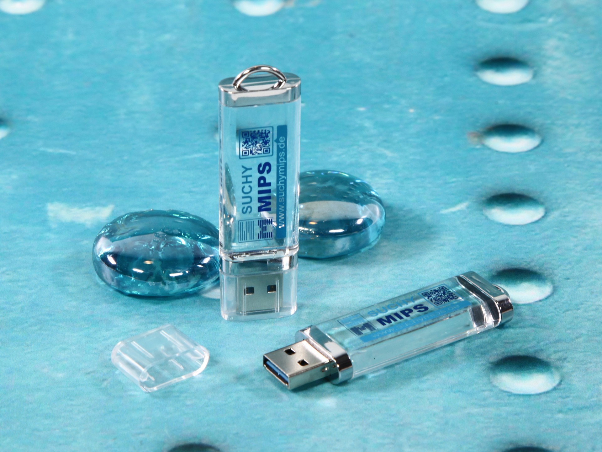 usb stick crystal transparent durchsichtig edel einzigartig werbung