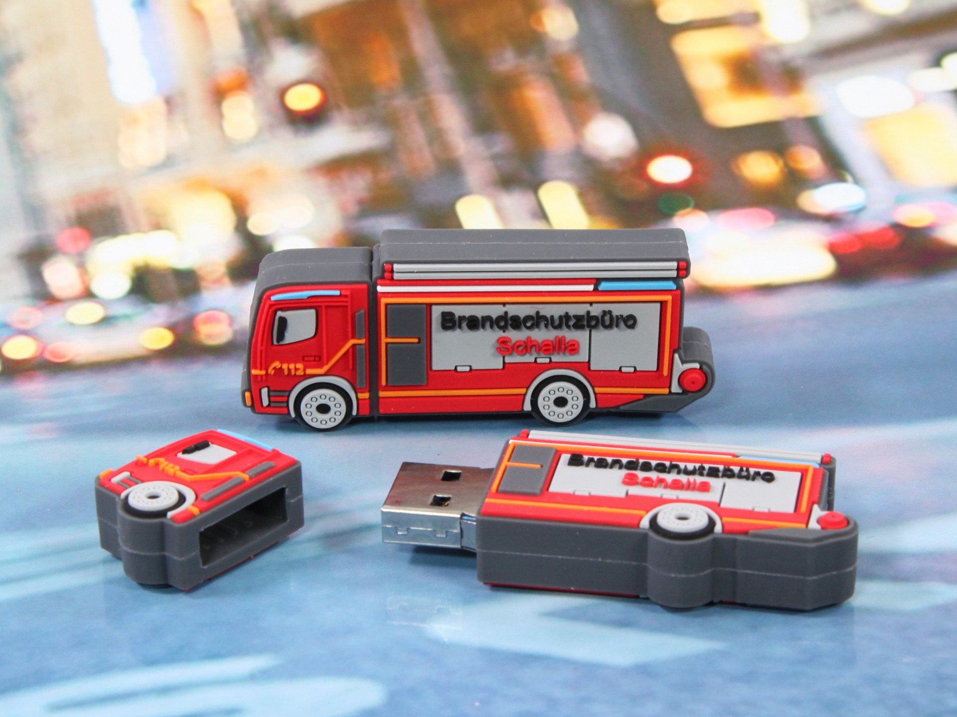 usb stick einsatzfahrzeug feuerwehr brandschutz kreativ