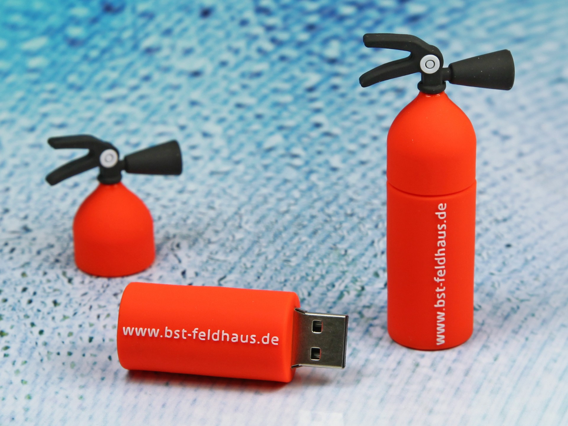 usb stick feuerlöscher feuer sicherheit feuerwehr logo