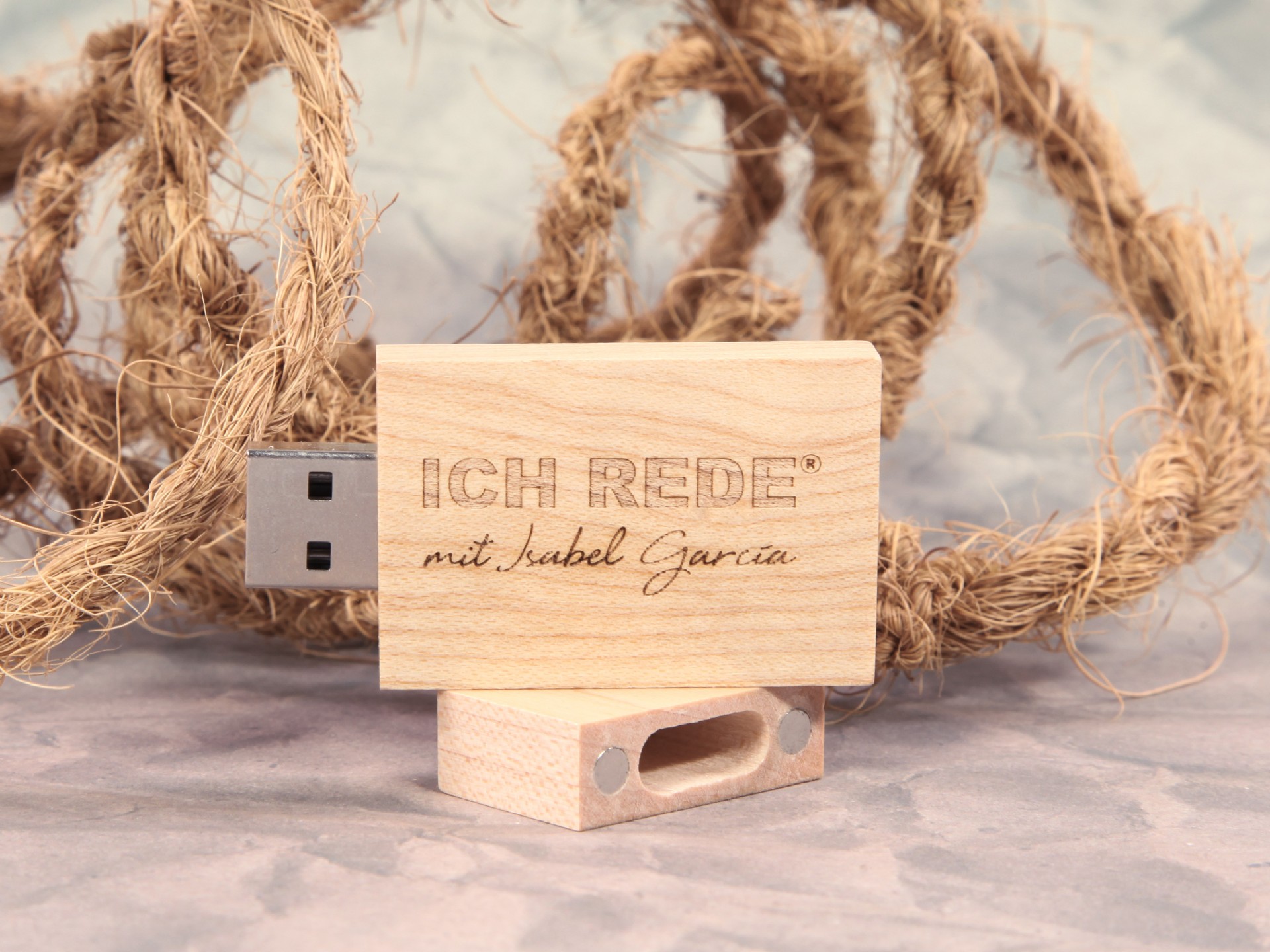 usb stick holz business gravur natur braun kreativ